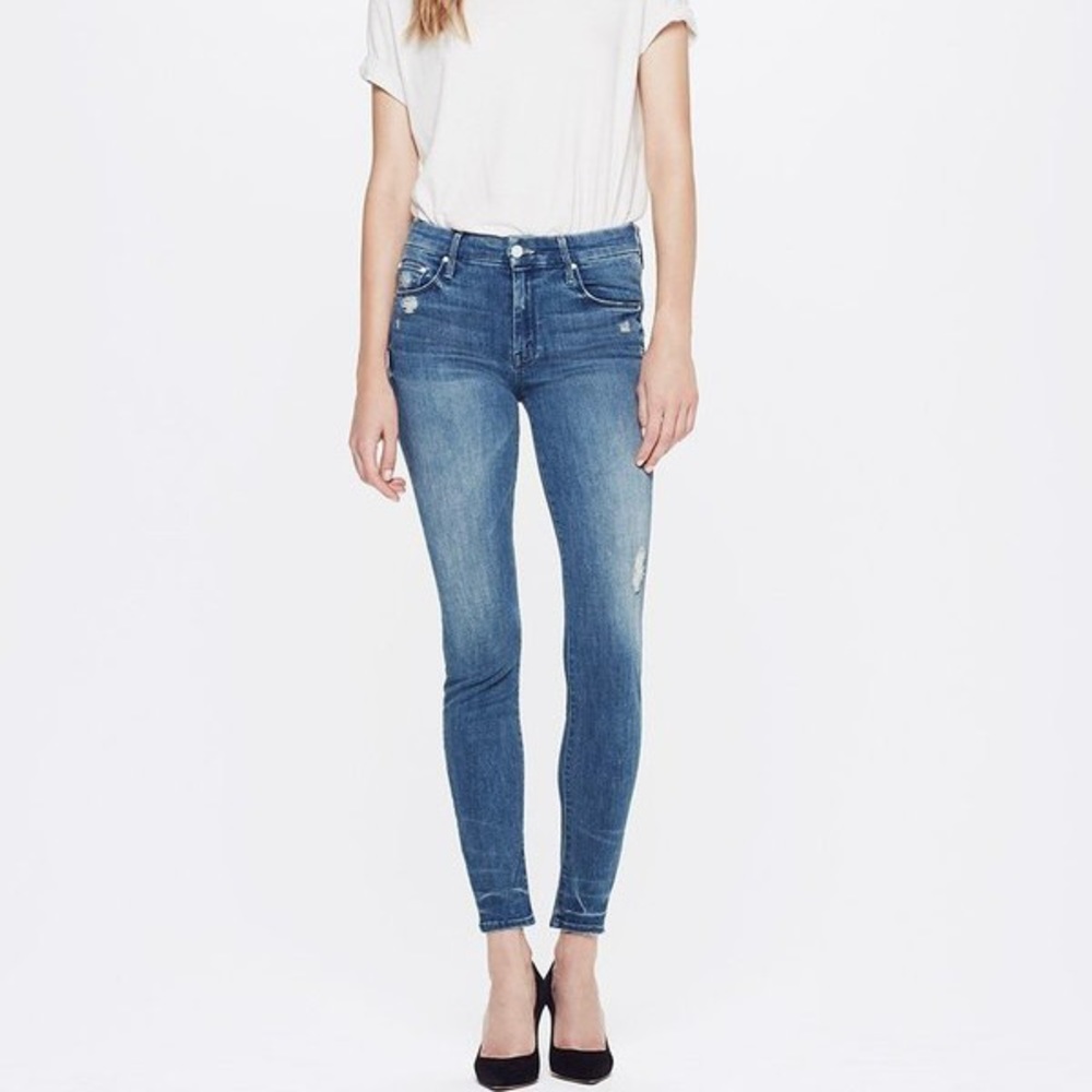 MOTHER | The Looker Skinny Jean Graffiti Girl